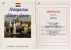 ハンガリアン産地証明書（表･裏）
